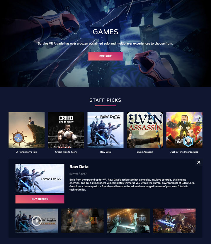 Arcades Games Page