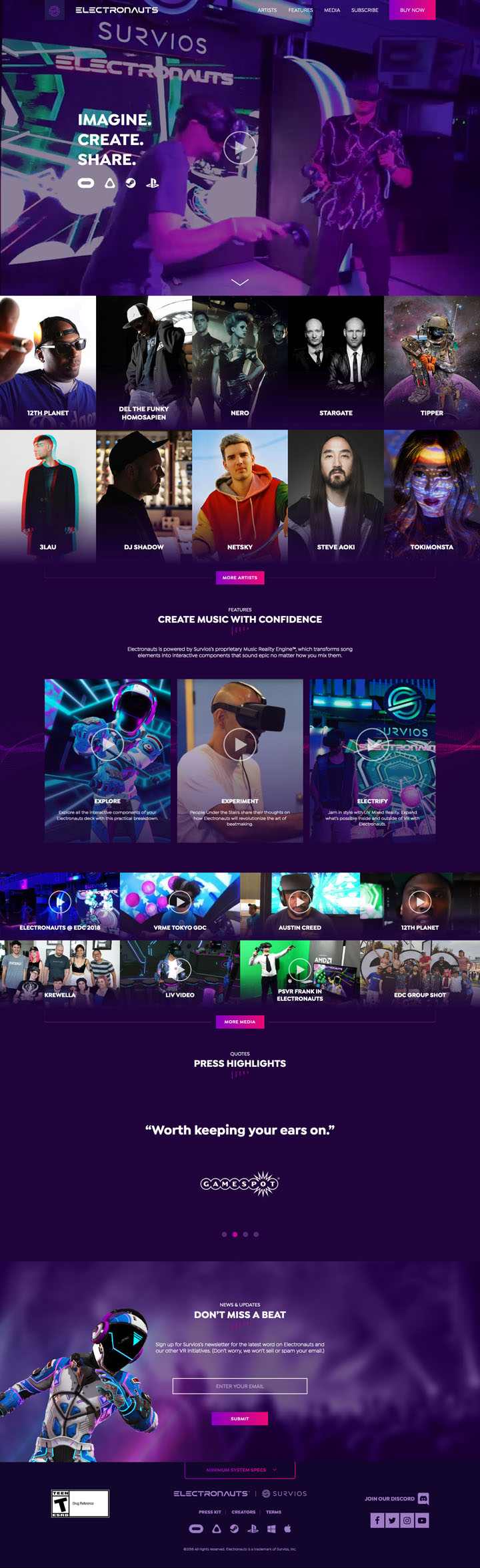 Electronauts Home Page